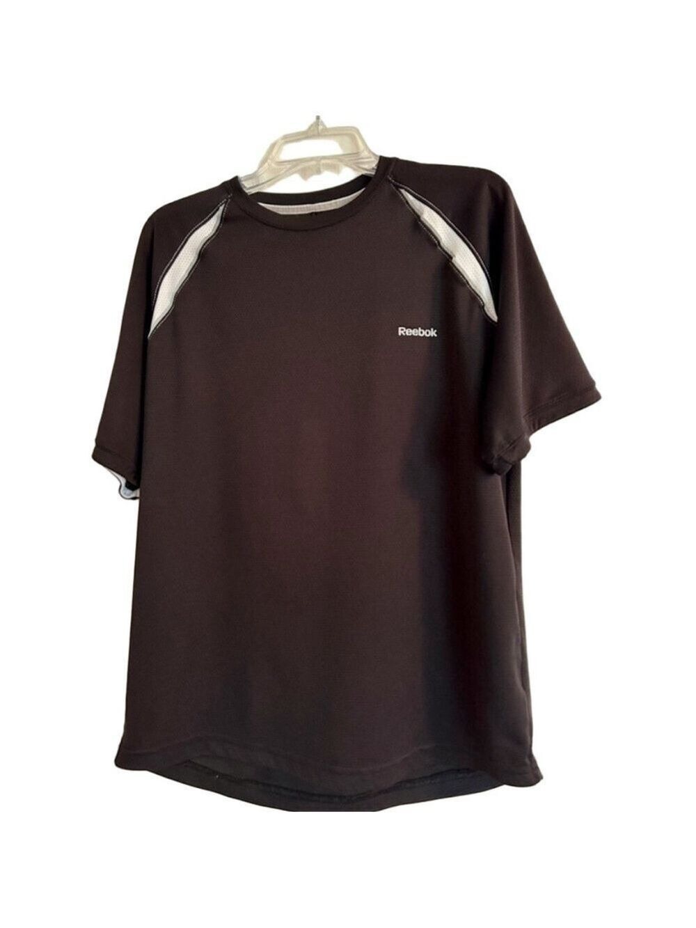 🔵Men's Reebok T-Shirt Black White XL